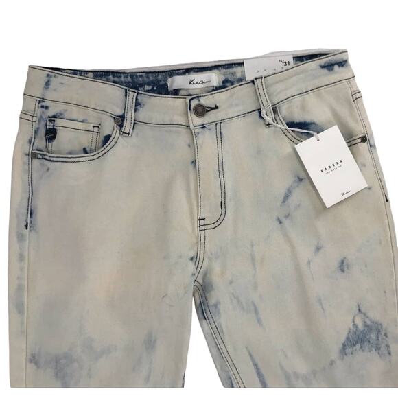Kancan Light Acid Wash Mid Rise Super Skinny Ankle Jeans Size 31 - Picture 3 of 8